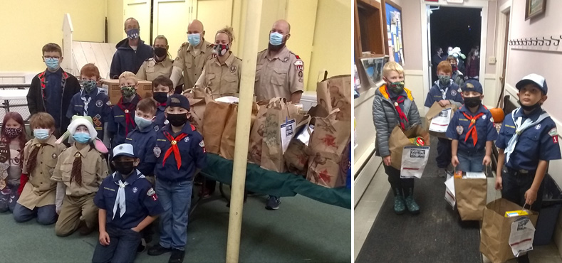 Oakham Scouts Support Our Food Pantry